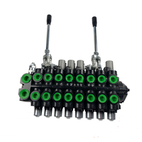 Vanne de manette directionnelle à télécommande de structure sectionnelle hydraulique à commande manuelle de la série CDB15 pour tube de tracteur