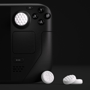 PlayVital Custom Silicone White Thumb <b>Grip</b> Set Thumbstick Caps for Steam Deck LCD & OLED & PS Portal - Product Image 6