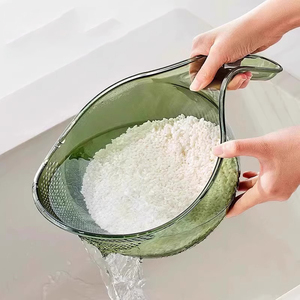 Syh1381 Panier égouttoir multifonction en plastique pour cuisine, bol à riz et fruits, panier de lavage et d'égouttage avec poignée, passoire - Product Image 6