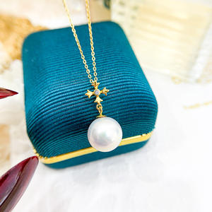 Colgante de Plata WENCHI S925 con Cuentas Redondas de 9-13 mm, Collar de Moda DIY, Accesorio con Soporte Vacío, Modelo 10474, China - Product Image 2