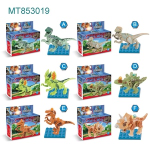Jouets de construction en briques 3D pour enfants, <span class=keywords><strong>puzzle</strong></span> éducatif en plastique à assembler, dinosaures, <span class=keywords><strong>2020</strong></span> - Product Image 4