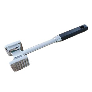 Zinc Alloy Double Sided Steak Tenderizer Garlic Press Meat Pounder Kitchen Tool - Product Image 5