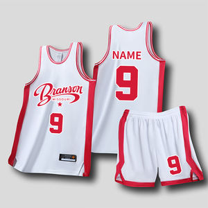 थोक अनुकूलित पुरुषों की गोल गर्दन बास्केटबॉल शर्ट खाली जर्सी बाहरी अवकाश खेल प्रशिक्षण कपड़ों के लिए उपयुक्त - Product Image 2