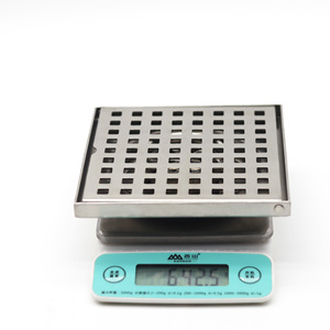Vuông tắm có thể tháo rời Bìa lưới Grate SUS 304 thép không gỉ chải hoàn thành thoát nước sàn - Product Image 2