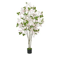 Arbre artificiel de bougainvillier avec des fleurs et des feuilles réalistes pour la décoration de la maison, de l'hôtel et du bureau
