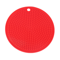 Sets de table en silicone de forme ronde de nouveau design tapis de table à manger d'isolation thermique pour le caoutchouc de ménage de cuisine