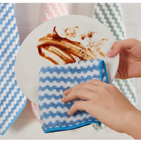 Paños de Limpieza de Felpa Coral Ondulada, Súper Absorbentes y Sin Pelusas, Toallas de Microfibra Multiusos para Limpieza del Hogar y la Cocina - Product Image 2