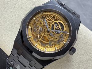 Reloj Mecánico de Buceo de Súper Calidad, Resistente al Agua, 41 mm, Fábrica THB, Movimiento 3132, 15416, Audemars, Esqueleto de Cerámica Negra - Product Image 3