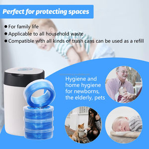 <span class=keywords><strong>Poubelle</strong></span> <span class=keywords><strong>à</strong></span> couches pour bébé en plastique PP190A avec <span class=keywords><strong>poubelle</strong></span> sanitaire et sacs <span class=keywords><strong>poubelle</strong></span>, fournitures pour bébé, bac <span class=keywords><strong>à</strong></span> couches, recharge de doublure - Product Image 2