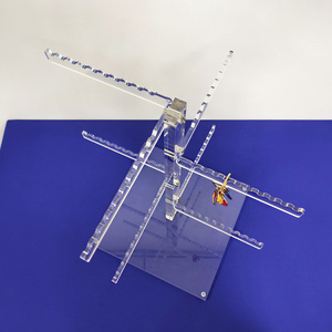 <span class=keywords><strong>4</strong></span> Tiers Destacável Clear Acrílico Keychain <span class=keywords><strong>Display</strong></span> <span class=keywords><strong>Rack</strong></span> Perspex Chaveiros Titular Para Boutique Toy Shop - Product Image 4
