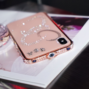 Funda para <span class=keywords><strong>iPhone</strong></span> X XR <span class=keywords><strong>XS</strong></span> <span class=keywords><strong>Max</strong></span>, carcasa de diamante brillante con marco de Metal y diamantes de imitación para <span class=keywords><strong>iPhone</strong></span> 11 12 13 Pro <span class=keywords><strong>Max</strong></span> 8 7 6 Plus - Product Image 3