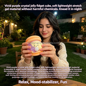 Mainan Kantor Portabel Kotak Misteri <span class=keywords><strong>Burger</strong></span> Gelembung Macaron Kartun Hadiah Squishy Vent Squishy Kulit Lembut untuk Anak-anak Dewasa Relaksasi Sehari-hari - Product Image 6