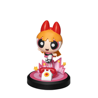 POP Mtar-Boîte mystère aveugle en PVC, jouets à la mode, poupées mignonnes en résine, ornements cadeaux pour Labubu, série Powerpuff originale, 100%