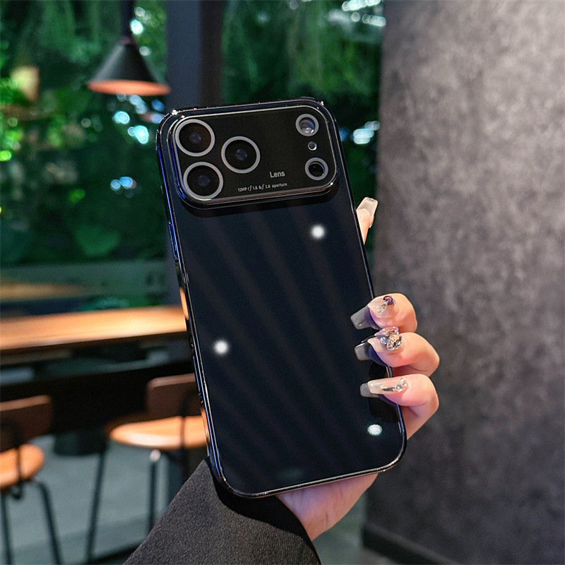 แก้วเคลือบกระจกผลึกน้ำแข็ง-เปลือกเดี่ยวสีดำ