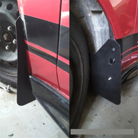 Overfender de course en plastique ABS universales flexible voiture Fender Flares Universel pourtant dur Protecteur de sourcil Garde-boue de passage de roue
