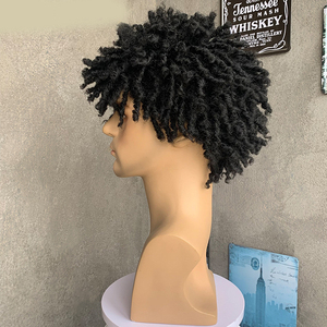 <span class=keywords><strong>Peluca</strong></span> corta afro para <span class=keywords><strong>hombre</strong></span> con bloque <span class=keywords><strong>de</strong></span> pelo sintético <span class=keywords><strong>de</strong></span> onda profunda personalizada trenza sucia Reggae reemplazo <span class=keywords><strong>de</strong></span> cabello precio <span class=keywords><strong>de</strong></span> fábrica - Product Image 4