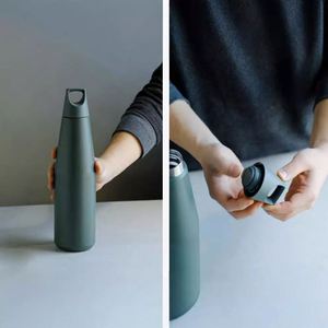 Hot Seller 580ml/1080ml Custom Logo Double Wall Thermos <b>Flask</b> Insulated Stainless Steel Powder Coated Luxury Water <b>Bottle</b> - Product Image 3