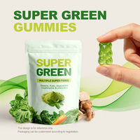 Pure Plant Extract Toegevoegde Super Groene Dagelijkse Kauwtabletten Supplement Gummies