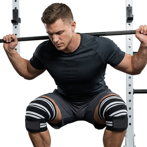 Genouillère de compression ajustable personnalisée de haute qualité, antidérapante, légère, pour l'entraînement et la musculation des articulations - Product Image 1