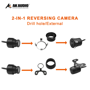 C-H003 กล้องมองหลังรถยนต์แบบหมวกฟางขนาดเล็ก HD พร้อมเรดาร์ถอยหลัง ระบบมองกลางคืน กันน้ำ IP68 กล้อง CCD วัสดุ ABS+โลหะ ใช้ได้กับรถยนต์ทั่วไป - Product Image 5