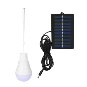 Solar Led Emergency Bulb <b>Light</b> Outdoor Camping Lamp 25000 Hours Lithium Battery With <b>Switch</b> Control - Product Image 2