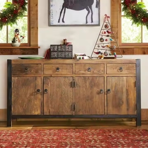 Tủ gỗ hiện đại Du's, 4 cánh cửa và 4 ngăn kéo, thiết kế rộng rãi với chất liệu chắc chắn và giá cả phải chăng - Product Image 3