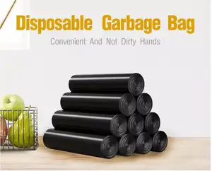Wholesale Flat Top Trash Bags Customization HDPE Star Seal Bottom Plastic Roll Rubbish Garbage Bags From China