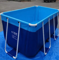 Großer Kommerzieller PVC-Kinderpool mit Stahlrahmen und Kunststoffkonstruktion, Wasserdicht, Rund, mit Filterpumpe für Heim- und Schulgebrauch