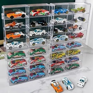 Hot Selling YAGELI YGL-0726-01 Transparent Acrylic Diecast Customizable Silk-<b>Screen</b> Printed <b>Car</b> Display Stand <b>Protector</b> Case for - Product Image 6