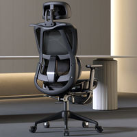 Chaise d'ordinateur ergonomique Yazhi avec hauteur réglable pivotante et repose-pieds Chaise de direction pour bureau à domicile avec fonction de massage