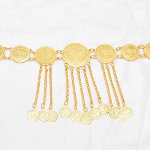 Chaîne de <span class=keywords><strong>taille</strong></span> bohème en métal pompon bohème sculpté fleur corps chaîne pour femmes filles accessoires - Product Image 3