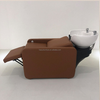 Fauteuil de massage électrique moderne en cuir synthétique avec bac en céramique pour salon de coiffure, atelier, supermarché, garantie 5 ans