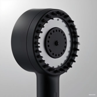 Pomme de douche pressurisée réglable à 4 fonctions Brosse de massage Accessoires puissants pour robinet de salle de bain Réglable à 4 fonctions