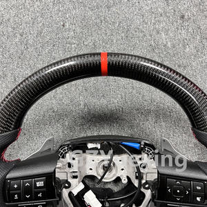Pour <span class=keywords><strong>Toyota</strong></span> LC76 LC70 Fortuner vigo Hilux revo GR volant en Fiber de carbone véritable personnalisé avec palettes de changement de vitesse - Product Image 3