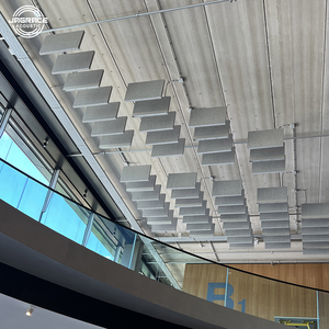 Système de déflecteurs acoustiques verticaux Jagrace en fibre de polyester, déflecteurs absorbants le son pour gymnase et <span class=keywords><strong>piscine</strong></span> intérieure - Product Image 3