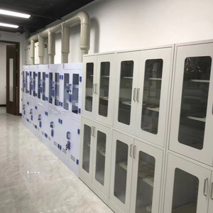 Acid alkali cabinet PP hazardous chemical storage cabinet Acid alkali resistant double lock medicine cabinet