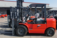 Chariot élévateur diesel HELI CPCD50 de 5 tonnes avec nouvelle transpalette pour les commerces de détail et les ateliers de réparation de machines