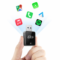 Boîte Ai Mini Carplay Sans Fil 2 en 1, Dongle USB, Adaptateur de Rétrofit Android Auto pour Voitures avec Carplay Filaire d'Origine, Accessoires OEM