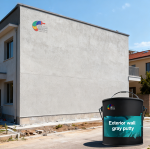 Masilla en Polvo <span class=keywords><strong>Gris</strong></span> para Paredes Exteriores de Primera Calidad - Impermeable y Resistente a las Grietas para Proyectos de Construcción en Exteriores - Product Image 1