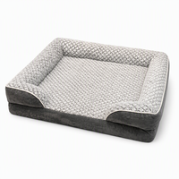Coussin de luxe en velours rose résistant aux morsures et durable pour chien et chat, toutes saisons, pour cage et niche, ensemble d'accessoires pour animaux de compagnie