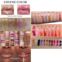 Brillant à Lèvres Scintillant Transparent Végétalien Personnalisé avec Logo pour Maquillage Cosmétique, Vente en Gros, Repulpeur, Marque Privée