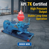 Pompe à boue API 7K F1000 Triplex 1000HP horizontale à piston alternatif simple action pour plateforme de forage pétrolier