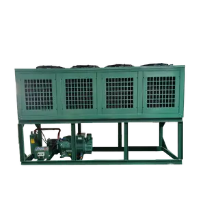 Unidad de condensación de congelador tipo V semihermética de refrigeración Unidad de alta eficiencia de bajo ruido para sala de congelación