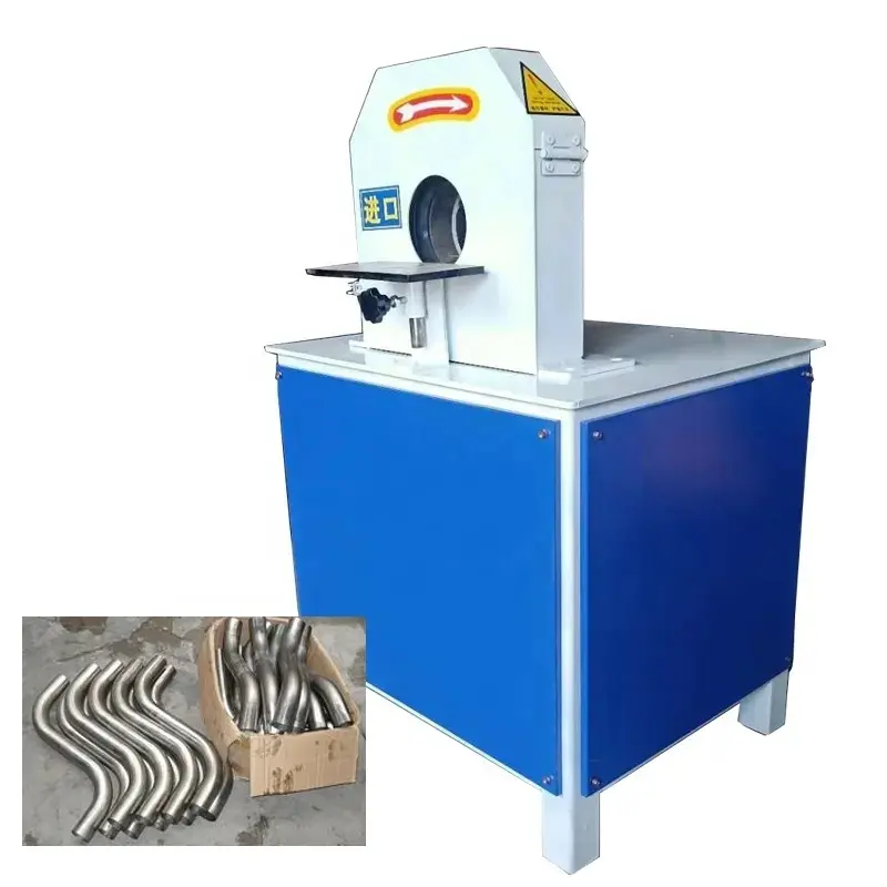 High quality metal steel pipe tube crooked curving tortuous polisher SS bent pipe tube polishing machine