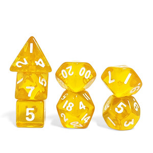Ensemble de dés miniatures en acrylique polyédrique au design unique pour jeux de société et Donjons et Dragons - Ensemble de dés unique Jeux de société DND <span class=keywords><strong>RPG</strong></span> - Product Image 5