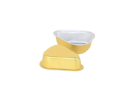Barquettes jetables écologiques en PP de qualité alimentaire avec couvercle en aluminium pour la cuisson, antiadhésives, 40 ml