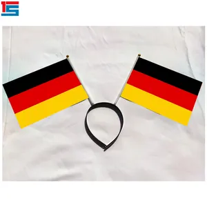 2024 produsen acara olahraga 15x21cm bando poliester Jerman untuk penggemar sepak bola bersorak