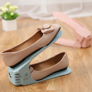 Organisateurs de Chaussures Pliables <span class=keywords><strong>en</strong></span> Plastique Supports de Rangement Étagères Économiseurs d'Espace - Product Image 2