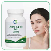 Complément alimentaire en capsules d'acide alpha-lipoïque R de marque privée Ausreson, fibres alimentaires, ALA 600 mg, capsules d'acide alpha-lipoïque