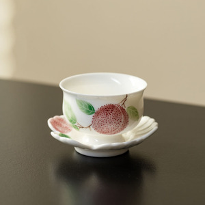 Creative Personalized Hand-painted Litchi Ceramic Cup Household High-temperature Resistant Tea Cup